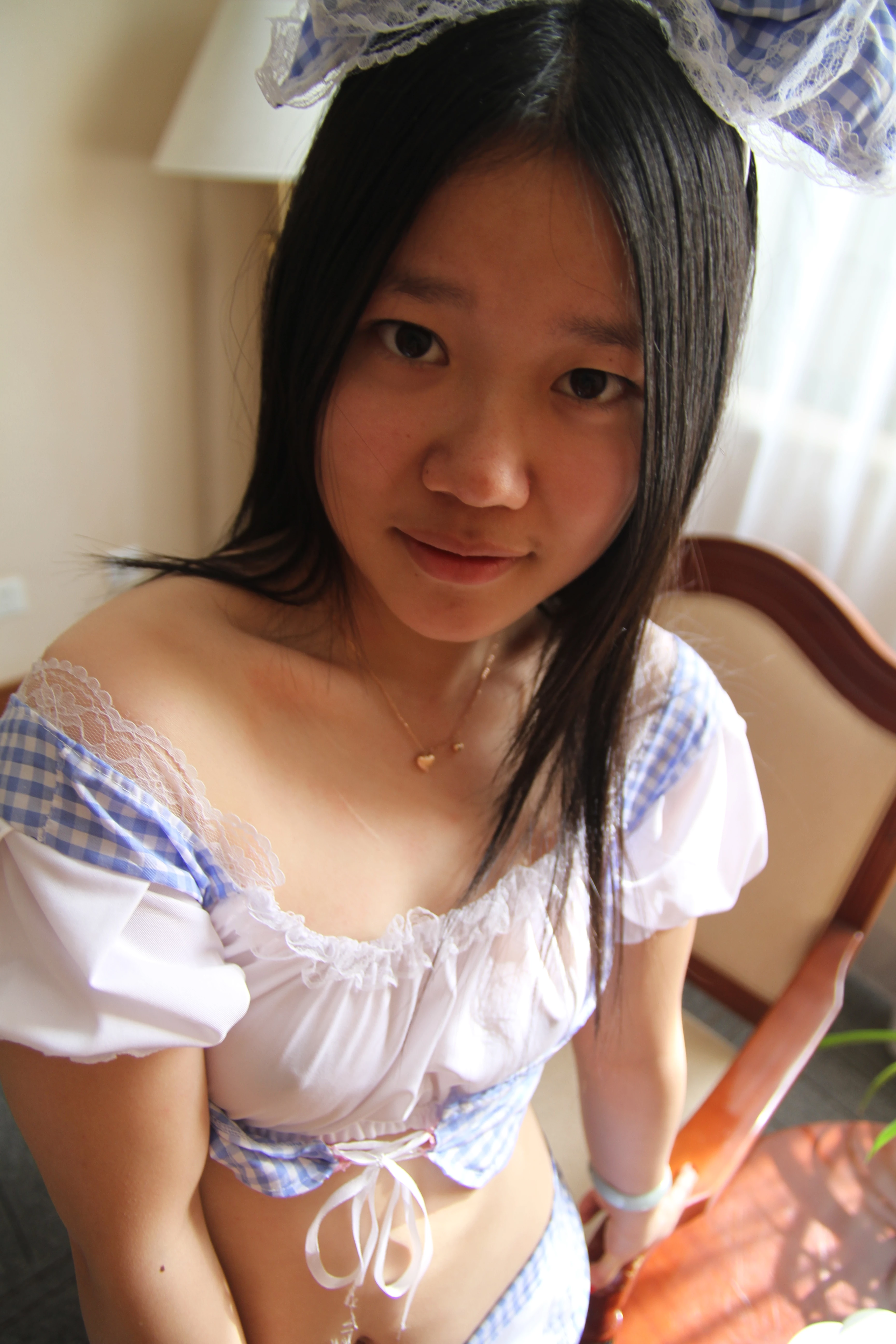 小女友穿上女仆更骚气[44P]