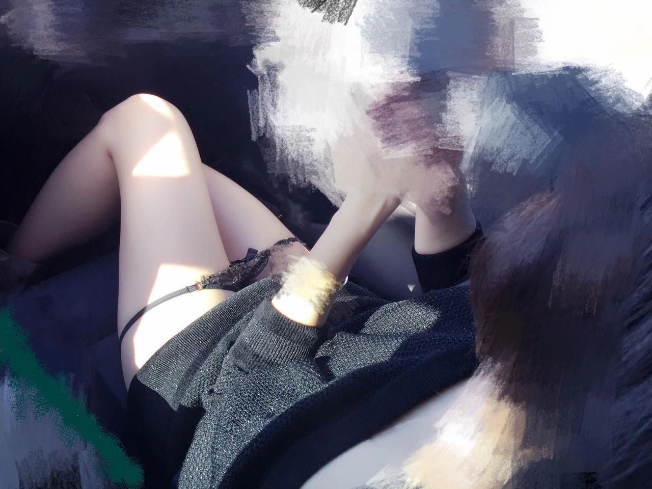 小情人在车上拿着道具自慰[13P]