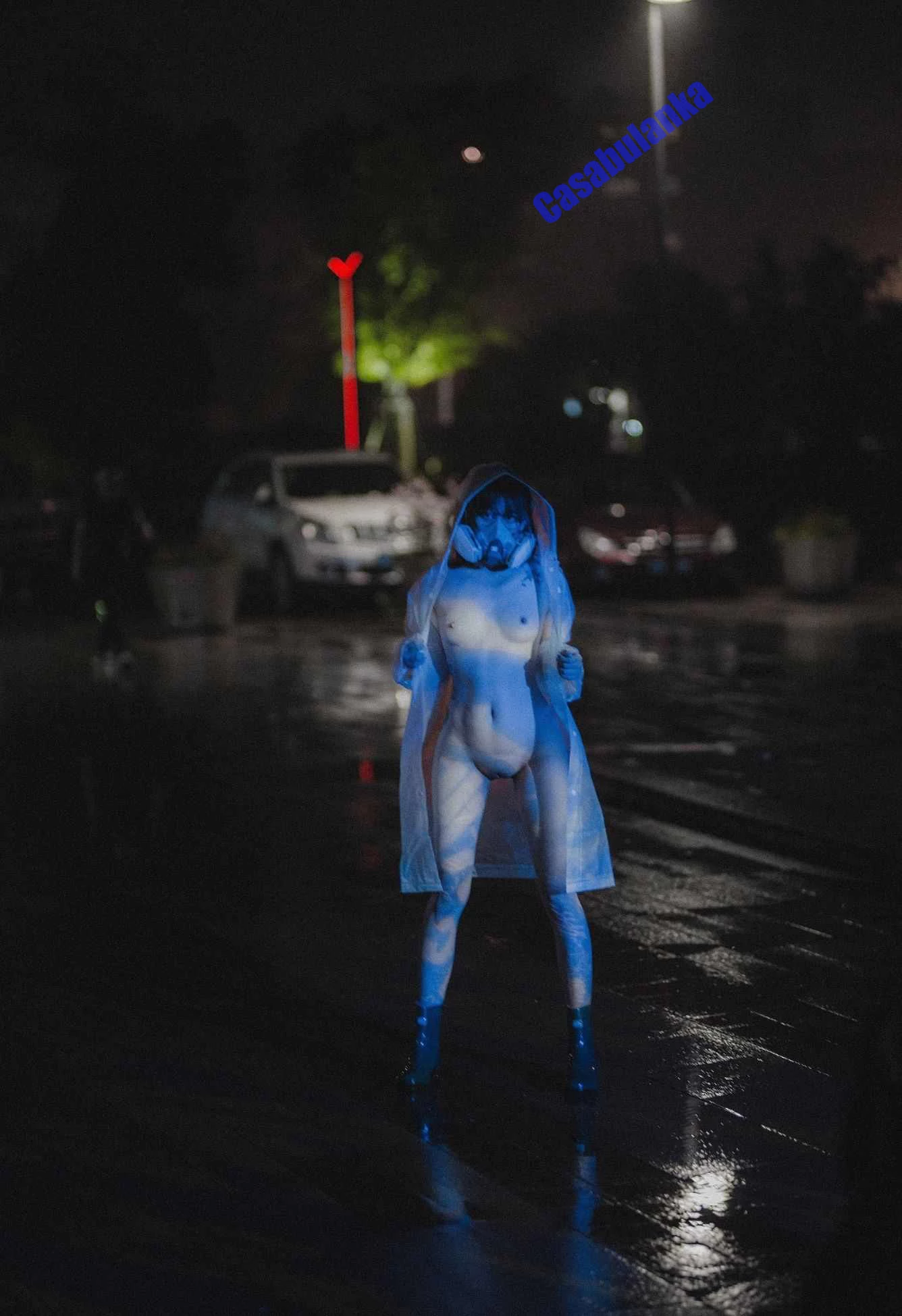 雨夜 雨衣 雨伞[50P]