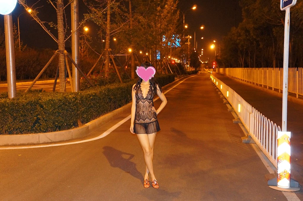 深夜街道露出，这样肉肉的身材最是极品[21P]