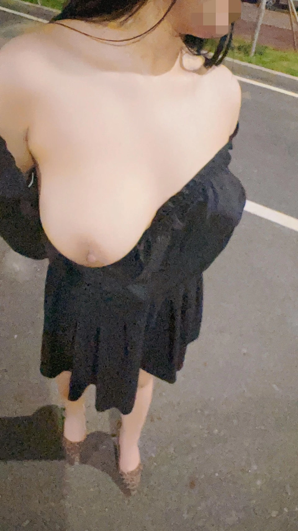 今日投稿，手写认证，携娇妻在公路上“全裸”露出 24P[28P]