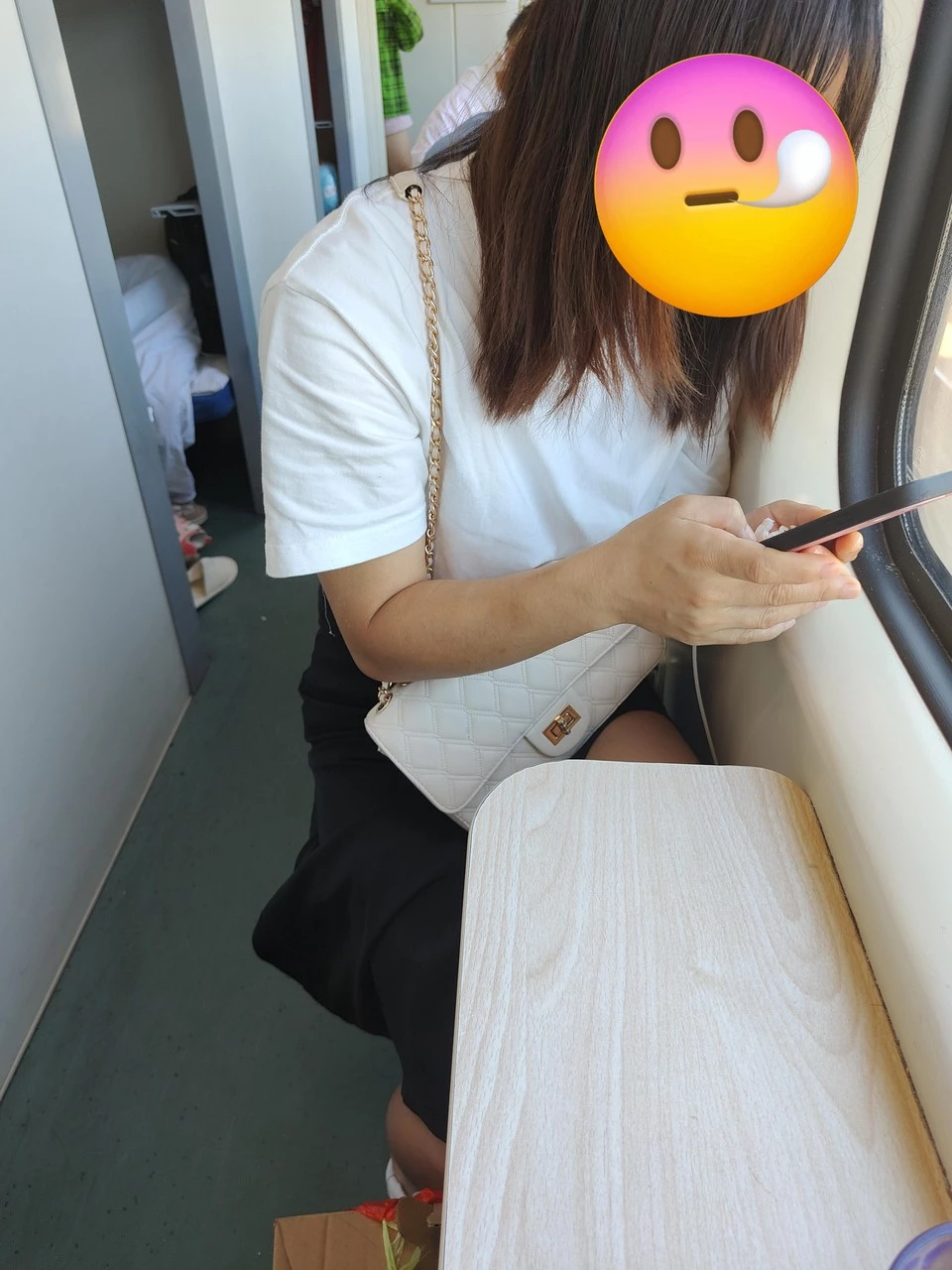 坐火车卧铺的艳遇，亲了摸了，但我没敢插入[6P]