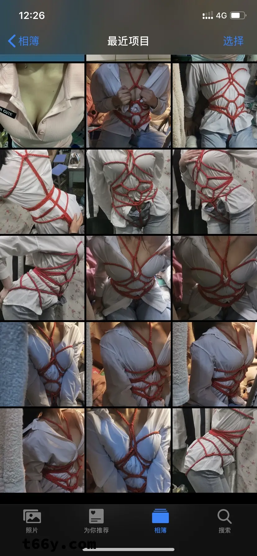 女大学生寝室玩捆绑，很诱惑[12P]